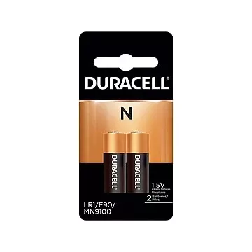 "Duracell N Alkaline Batteries, 2/Pack (MN9100B2PK)"